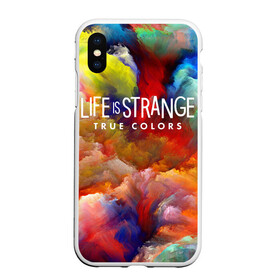 Чехол для iPhone XS Max матовый с принтом Life is Strange True Colors в Белгороде, Силикон | Область печати: задняя сторона чехла, без боковых панелей | Тематика изображения на принте: dontnod entertainment | абстракция | алекс чэнь | серия life is strange