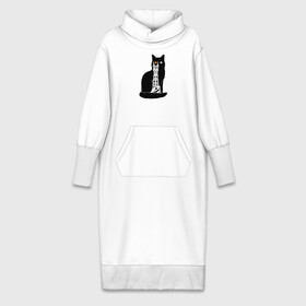 Платье удлиненное хлопок с принтом КотоМордор в Белгороде,  |  | cat | башня | властелин колец | киса | кот | котенок | котэ | кошка | мордор | фильм | черный