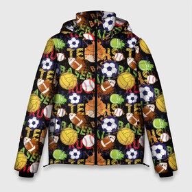 Мужская зимняя куртка 3D с принтом Игра в Мяч в Белгороде, верх — 100% полиэстер; подкладка — 100% полиэстер; утеплитель — 100% полиэстер | длина ниже бедра, свободный силуэт Оверсайз. Есть воротник-стойка, отстегивающийся капюшон и ветрозащитная планка. 

Боковые карманы с листочкой на кнопках и внутренний карман на молнии. | Тематика изображения на принте: american football | nfl | rugby | rugby 7 | американский футбол | бутсы | ворота | гол | защитник | игра | клуб | лига | мяч | нфл | пенальти | регби | регби 7 | регбилиг | соревнования | спорт | стадион | форвард