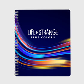 Тетрадь с принтом Life is Strange: True Colors в Белгороде, 100% бумага | 48 листов, плотность листов — 60 г/м2, плотность картонной обложки — 250 г/м2. Листы скреплены сбоку удобной пружинной спиралью. Уголки страниц и обложки скругленные. Цвет линий — светло-серый
 | Тематика изображения на принте: amberprice | art | chloeprice | chris | colors | daniel | danieldiaz | is | life | lifeisstrange | lifeisstrange3 | lifeisstrangebeforethestorm | lifeisstrangegame | lis | lis3 | maxcaulfield | pricefield | rachelamber | sean | seandiaz | strange