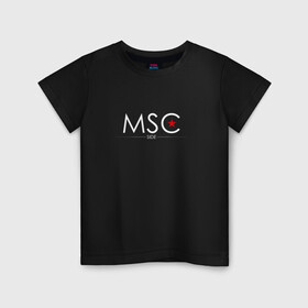 Детская футболка хлопок с принтом MSCside collection | MSC (2021) в Белгороде, 100% хлопок | круглый вырез горловины, полуприлегающий силуэт, длина до линии бедер | 0x000000123 | moscow | moscow side | mscside | москва