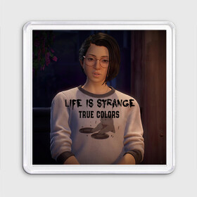 Магнит 55*55 с принтом life is strange true colors в Белгороде, Пластик | Размер: 65*65 мм; Размер печати: 55*55 мм | Тематика изображения на принте: game | life is strange:true colors | арт | графика | игры