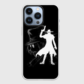 Чехол для iPhone 13 Pro с принтом Силуэт Hellsing в Белгороде,  |  | alucard | alukard | anime | blood | dracula | hellsing | integra | japan | manga | seras | tepes | vampire | victoria | vlad | алукард | аниме | вампир | виктория | влад | граф | дракула | интегра | клыки | кровь | манга | монстр | серас | хел