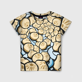 Детская футболка 3D с принтом Нежная бууза в Белгороде, 100% гипоаллергенный полиэфир | прямой крой, круглый вырез горловины, длина до линии бедер, чуть спущенное плечо, ткань немного тянется | бабрбук | байкал | бууза | иркутск