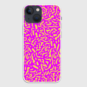 Чехол для iPhone 13 mini с принтом Абстрактные узоры в Белгороде,  |  | abstract | military | neon | pattern | pink | purple | texture | абстракция | бактерии | волны | восточные | гламур | желтые узоры | камуфляж | кудрявые | милитари | нежные | неоновые | орнамент | паттерн | пятна | резьба