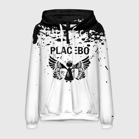 Мужская толстовка 3D с принтом placebo в Белгороде, 100% полиэстер | двухслойный капюшон со шнурком для регулировки, мягкие манжеты на рукавах и по низу толстовки, спереди карман-кенгуру с мягким внутренним слоем. | black eyed | black market music | every you every me | nancy boy | placebo | placebo interview | placebo live | placebo nancy | pure morning | running up that hill | special k | taste in men | where is my mind | without you i’m nothing