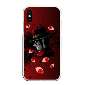 Чехол для iPhone XS Max матовый с принтом Хеллсинг Hellsing в Белгороде, Силикон | Область печати: задняя сторона чехла, без боковых панелей | Тематика изображения на принте: alucard | crazy | devil | eyes | hellsing | horror | human | red | smile | алукард | аниме глаза | аниме персонажи | вампир | герои аниме | глаза | демон | дьявол | злой | зрачки | манга | нечисть | смех | улыбка | хеллсинг | хельсинг