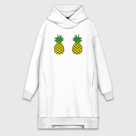 Платье-худи хлопок с принтом Ананасики в Белгороде,  |  | ananas | exotic | food | pineapple | summer | tropical | ананасики | ананасы | десерт | джунгли | еда | лето | листья | море | овощи | океан | острова | отпуск | пальмы | плоды | пляж | растения | сладкая | тропики | тропические