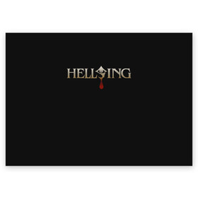 Поздравительная открытка с принтом Hellsing в Белгороде, 100% бумага | плотность бумаги 280 г/м2, матовая, на обратной стороне линовка и место для марки
 | alexander | alucard | anderson | dracula | hellsing | integra | seras | victoria | walter | александр | алукард | андерсон | ван | виктория | винкль | ганс | гюнше | дракула | интегра | макс | монтана | рип | серас | уолтер | хеллсинг | шрёдин