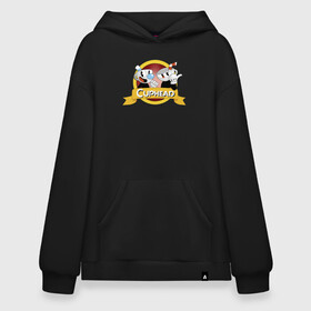 Худи SuperOversize хлопок с принтом CUPHEAD / КАПХЕД. в Белгороде, 70% хлопок, 30% полиэстер, мягкий начес внутри | карман-кенгуру, эластичная резинка на манжетах и по нижней кромке, двухслойный капюшон
 | cuphead | боссы | игра | капхед