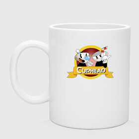 Кружка керамическая с принтом CUPHEAD / КАПХЕД. в Белгороде, керамика | объем — 330 мл, диаметр — 80 мм. Принт наносится на бока кружки, можно сделать два разных изображения | Тематика изображения на принте: cuphead | боссы | игра | капхед