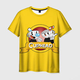 Мужская футболка 3D с принтом CUPHEAD КАПХЕД в Белгороде, 100% полиэфир | прямой крой, круглый вырез горловины, длина до линии бедер | cuphead | боссы | игра | капхед