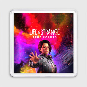 Магнит 55*55 с принтом Life Is Strange True Colors в Белгороде, Пластик | Размер: 65*65 мм; Размер печати: 55*55 мм | life is strange | life is strange true colors | жизнь странная штука | лайф из стенж тру колорс | лайф из стренж