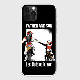 Чехол для iPhone 12 Pro Max с принтом Папа и сын в Белгороде, Силикон |  | art | child | dad | father | lettering | motorcycles | motorcycling | son | арт | мотоспорт | мотоциклы | надпись | отец | папа | ребенок | сын