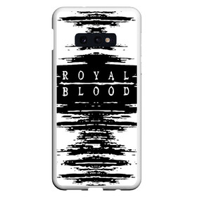 Чехол для Samsung S10E с принтом royal blood в Белгороде, Силикон | Область печати: задняя сторона чехла, без боковых панелей | alternative rock | ben thatcher | blues rock | drums | garage rock | mike kerr | official music vi | official video | rock duo | royal blod | royal blood | royal blood official | royal blood uk | royal bloods | royalblood | the royal blood