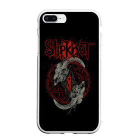 Чехол для iPhone 7Plus/8 Plus матовый с принтом Slipknot Черепа в Белгороде, Силикон | Область печати: задняя сторона чехла, без боковых панелей | metal | music | rock | slipknot | козел | логотип | металл | музыка | надпись | пентаграмма | рок | слипкнот | узор | цифры | череп