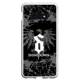 Чехол для Samsung S10E с принтом shinedown в Белгороде, Силикон | Область печати: задняя сторона чехла, без боковых панелей | 45 shinedown | atlantic | atlantic records | brent smith | cut the cord | get up shinedown | music video | official video | rock | shinedown | shinedown (musical group) | shinedown devil | sound of madness | state of my head | zach myers