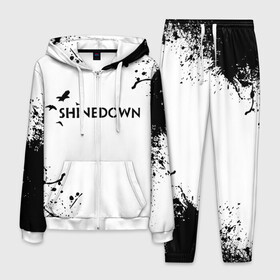 Мужской костюм 3D с принтом shinedown в Белгороде, 100% полиэстер | Манжеты и пояс оформлены тканевой резинкой, двухслойный капюшон со шнурком для регулировки, карманы спереди | 45 shinedown | atlantic | atlantic records | brent smith | cut the cord | get up shinedown | music video | official video | rock | shinedown | shinedown (musical group) | shinedown devil | sound of madness | state of my head | zach myers