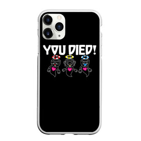 Чехол для iPhone 11 Pro Max матовый с принтом YOU DIED в Белгороде, Силикон |  | Тематика изображения на принте: art | cartoon | cup | cuphead | dark | devil | dice | die | died | game | ghost | gta | king | mugman | souls | the | you | арт | бос | босс | голова | демон | дьявол | игра | капхед | магмен | мультик | мультфильм | потрачено | приведение | пр