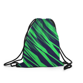 Рюкзак-мешок 3D с принтом Абстрактный дизайн ,,Зелень