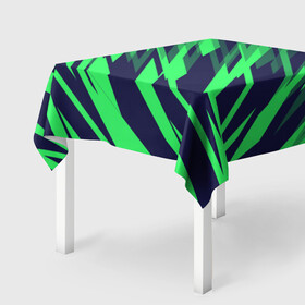 Скатерть 3D с принтом Абстрактный дизайн Зелень в Белгороде, 100% полиэстер (ткань не мнется и не растягивается) | Размер: 150*150 см | абстракция | баскетбол | волейбол | дизайн | киберспорт | линии | парню. | спорт | футбол