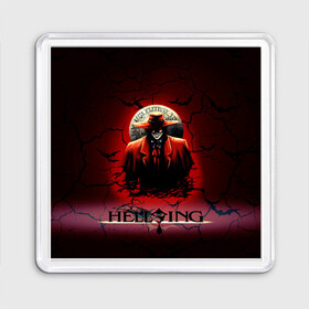 Магнит 55*55 с принтом HELLSING SSS в Белгороде, Пластик | Размер: 65*65 мм; Размер печати: 55*55 мм | bats | cracked | hellsing film | hellsing lettering | hellsing print | helsing | red | van hellsing | ван хельсинг | красный | летучие мыши | надпись хельсинг | принт хельсинг | трещены | фильм хельсинг | хельсинг