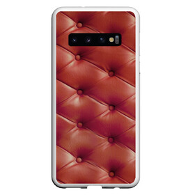 Чехол для Samsung Galaxy S10 с принтом Диванчик в Белгороде, Силикон | Область печати: задняя сторона чехла, без боковых панелей | диванная обивка | кожа | обивка из кожи | текстура