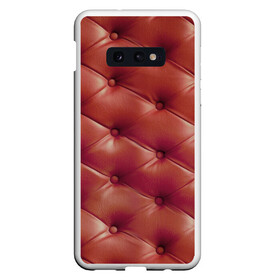 Чехол для Samsung S10E с принтом Диванчик в Белгороде, Силикон | Область печати: задняя сторона чехла, без боковых панелей | диванная обивка | кожа | обивка из кожи | текстура