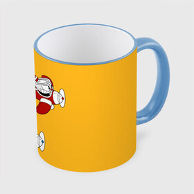 Кружка с принтом CUPHEAD в Белгороде, керамика | ёмкость 330 мл | art | cartoon | cup | cuphead | devil | dice | game | king | mugman | the | арт | бос | босс | голова | демон | дьявол | игра | капхед | магмен | мультик | мультфильм | платформер | чаша | чашка | человек | черт