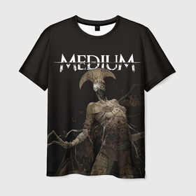 Мужская футболка 3D с принтом The Medium Villain в Белгороде, 100% полиэфир | прямой крой, круглый вырез горловины, длина до линии бедер | Тематика изображения на принте: horror | medium | the medium | марианна | медиум