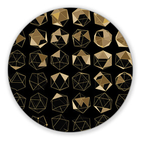 Коврик для мышки круглый с принтом Геометрические фигуры в Белгороде, резина и полиэстер | круглая форма, изображение наносится на всю лицевую часть | геометрические фигуры | геометрия | графика | рисунок | чертежи