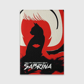 Обложка для паспорта матовая кожа с принтом Sabrina Spellman в Белгороде, натуральная матовая кожа | размер 19,3 х 13,7 см; прозрачные пластиковые крепления | Тематика изображения на принте: sabrina | sabrina spellman | красный | леденящие душу приключения сабрины