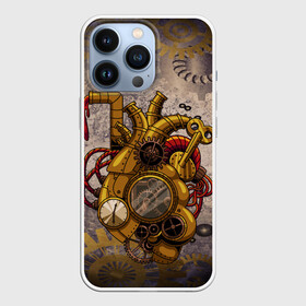 Чехол для iPhone 13 Pro с принтом Механическое сердце в Белгороде,  |  | steampunk | арт | графика | обои | плакат | постер | стимпанк