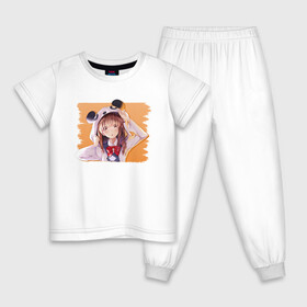 Детская пижама хлопок с принтом Каэдэ в Белгороде, 100% хлопок |  брюки и футболка прямого кроя, без карманов, на брюках мягкая резинка на поясе и по низу штанин
 | Тематика изображения на принте: anime | aobuta | bunny | bunny girl | futaba | kaede | mai | nodoka | pfnds | rio | sakuta | shoko | аниме | анимэ | девочка зайка | зайка | каэдэ | комедия | маи | нодока | панда | рио | сакута | сёко | футаба | шоко