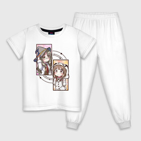 Детская пижама хлопок с принтом Рио и Каэдэ в Белгороде, 100% хлопок |  брюки и футболка прямого кроя, без карманов, на брюках мягкая резинка на поясе и по низу штанин
 | Тематика изображения на принте: anime | aobuta | bunny | bunny girl | futaba | kaede | mai | nodoka | pfnds | rio | sakuta | shoko | аниме | анимэ | девочка зайка | зайка | каэдэ | комедия | маи | нодока | панда | рио | сакута | сёко | футаба | шоко