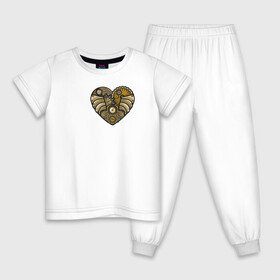 Детская пижама хлопок с принтом Steampunk Сердце в Белгороде, 100% хлопок |  брюки и футболка прямого кроя, без карманов, на брюках мягкая резинка на поясе и по низу штанин
 | Тематика изображения на принте: game | heart | steampunk | игры | механический | сердце | стимпанк | часы | шестеренки