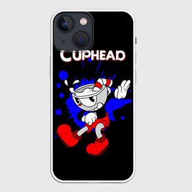 Чехол для iPhone 13 mini с принтом Cuphead в Белгороде,  |  | cup head | cuphead | run and gun | детям | капхед | капхэд | логотипы игр | персонажи игр | чашка