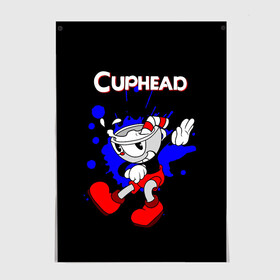 Постер с принтом Cuphead в Белгороде, 100% бумага
 | бумага, плотность 150 мг. Матовая, но за счет высокого коэффициента гладкости имеет небольшой блеск и дает на свету блики, но в отличии от глянцевой бумаги не покрыта лаком | cup head | cuphead | run and gun | детям | капхед | капхэд | логотипы игр | персонажи игр | чашка