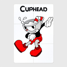 Магнитный плакат 2Х3 с принтом Cuphead Капхед в Белгороде, Полимерный материал с магнитным слоем | 6 деталей размером 9*9 см | cup head | cuphead | run and gun | детям | капхед | капхэд | логотипы игр | персонажи игр | чашка