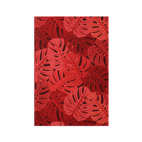 Обложка для паспорта матовая кожа с принтом Тропические листья Монстера в Белгороде, натуральная матовая кожа | размер 19,3 х 13,7 см; прозрачные пластиковые крепления | Тематика изображения на принте: art | background | design | exotic | fabric | fashion | hawaii | illustration | jungle | leaf | monstera | nature | palm | pattern | plant | summer | texture | tree | tropical | vector | wallpaper | листья | монстера | паттерн | растение | тропика | узоры