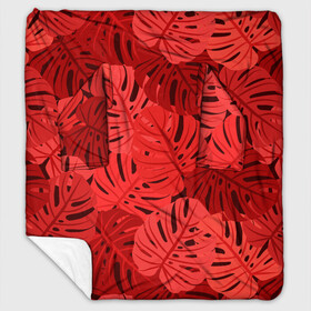 Плед с рукавами с принтом Тропические листья Монстера в Белгороде, 100% полиэстер | Закругленные углы, все края обработаны. Ткань не мнется и не растягивается. Размер 170*145 | art | background | design | exotic | fabric | fashion | hawaii | illustration | jungle | leaf | monstera | nature | palm | pattern | plant | summer | texture | tree | tropical | vector | wallpaper | листья | монстера | паттерн | растение | тропика | узоры