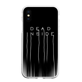 Чехол для iPhone XS Max матовый с принтом DEAD INSIDE | DEATH STRANDING в Белгороде, Силикон | Область печати: задняя сторона чехла, без боковых панелей | dead inside | dont open | гуль | дед инсайт | дединсайт | дэд инсайт | дэдинсайт | интроверт | кен канеки | мертв внутри | мертвый внутри