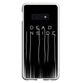 Чехол для Samsung S10E с принтом DEAD INSIDE | DEATH STRANDING в Белгороде, Силикон | Область печати: задняя сторона чехла, без боковых панелей | dead inside | dont open | гуль | дед инсайт | дединсайт | дэд инсайт | дэдинсайт | интроверт | кен канеки | мертв внутри | мертвый внутри