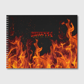 Альбом для рисования с принтом WRATH: Aeon of Ruin FIRE в Белгороде, 100% бумага
 | матовая бумага, плотность 200 мг. | 90 е | aeon of ruin | quake | tegunvteg | wrath | wrath: aeon of ruin | игра | компьютерная игра | монстры | огонь | пламя | ретро | реьро шутер | шутер