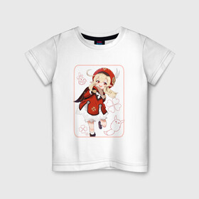 Детская футболка хлопок с принтом Кли в Белгороде, 100% хлопок | круглый вырез горловины, полуприлегающий силуэт, длина до линии бедер | Тематика изображения на принте: арт | боевая девушка | кли | милая девочка | милая девушка | рисунок