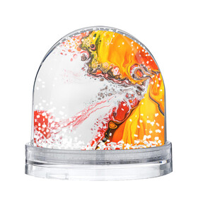 Снежный шар с принтом рисунок краской в Белгороде, Пластик | Изображение внутри шара печатается на глянцевой фотобумаге с двух сторон | 3d | абстракция | краска | разводы | рисунок | узор