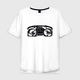 Мужская футболка хлопок Oversize с принтом Панель приборов суперкара в Белгороде, 100% хлопок | свободный крой, круглый ворот, “спинка” длиннее передней части | koenigsegg | гиперкар | панель приборов | приборы авто | суперкар