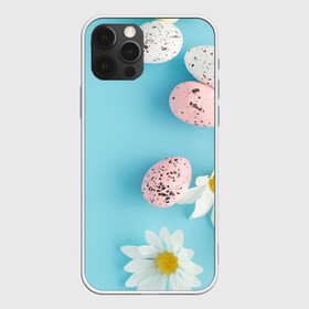 Чехол для iPhone 12 Pro Max с принтом Пасха / Easter в Белгороде, Силикон |  | blue background | chamomile | daisy | easter | easter day | easter eggs | easter greeting | eggs | floral | flower | greeting | happy easter | invitation | nature | plant | seasonal | spring | воскресенье | кулич | пасха | праздник | святая пасха | христо