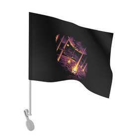 Флаг для автомобиля с принтом AVENGED SEVENFOLD в Белгороде, 100% полиэстер | Размер: 30*21 см | avenged | grange | hardcore | metal | music | punk | rock | sevenfold | usa | музыка | панк | рок | сша
