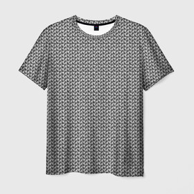 Мужская футболка 3D с принтом Кольчуга в Белгороде, 100% полиэфир | прямой крой, круглый вырез горловины, длина до линии бедер | chainarmor | chainmail | броня | кольчуга | метал